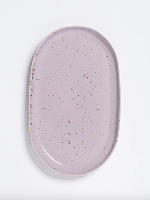 New Party Oval Tray Lila